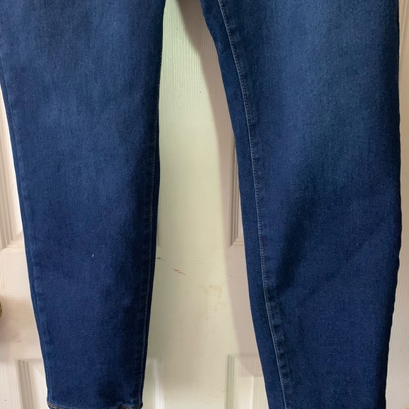 WOMEN’S PLUS 18W JEANS SKINNY DARK DENIM SILVER CRUSH HIGH WAIST STRETCH - Picture 3 of 7